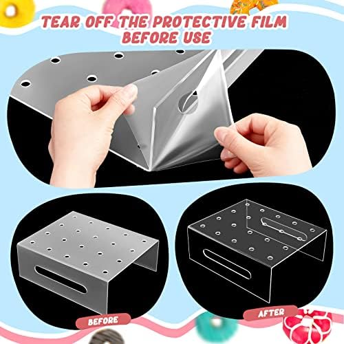 48 Pcs Push Cake Pop Containers and 2 Pcs 20 Hole Cake Pop Stand in Transparent, alternate view 6