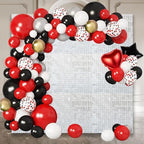 48 PCS White Shimmer Wall Backdrop, Square Sequin Photo Backdrops Panel, Glitter Wall Background for Birthdays, alternate