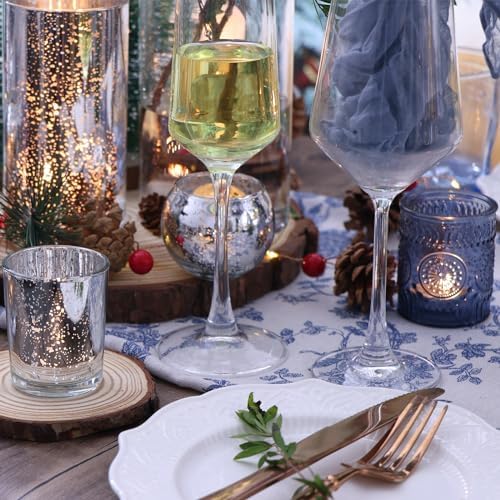 48PCS Assorted Votive Candle Holders, Mercury Glass Candle Holder for Party, Wedding Centerpieces for Tables, alternate view