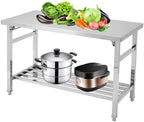 48x24 NSF Stainless Steel Folding Table, Heavy Duty 500lbs, alternate view 2
