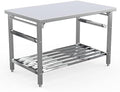 48x30 NSF Stainless Steel Folding Table, Heavy Duty 500lbs