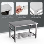 48x30 NSF Stainless Steel Folding Table, Heavy Duty 500lbs, alternate view 4