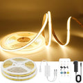 49ft COB LED Strip Light Warm White 2700K with Remote and UL Power Supply