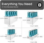 4cs Large Rectangle White Acrylic Buffet Riser Set Sizes (13" to 15") - Buffet Risers for Buffet Table, Display, alternate