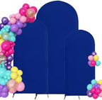 4ft,5ft,6ft Royal Blue Set of 3 Spandex Arch Backdrop Cover in 4FT-5FT-6FT in Royal Blue