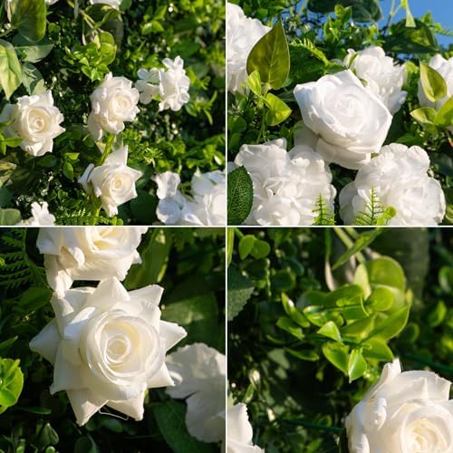 4ft*8ft Artificial Flower Wall Panels, 3D Silk Rose Floral Backdrop, alternate view 5