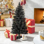 4ft Artificial Christmas Tree, Mini Xmas Pine Tree with 4-Leg Stable Plastic Base, Small Tabletop Christmas Tree, alternate