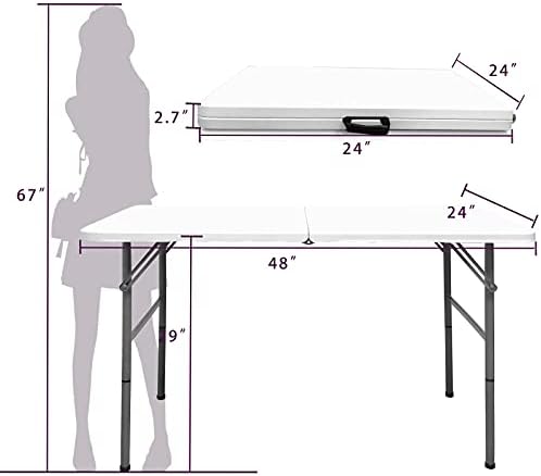 4FT Folding Table, alternate view 3
