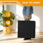 4FT Folding Table | Black | Portable Plastic Table, alternate view 7