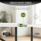 4FT Folding Table, Heavy Duty 400LBS-White, alternate view 4