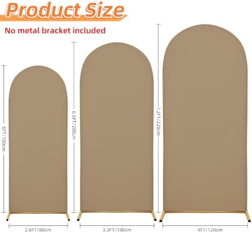 4FT Wedding Arch Cover - Stretchy Spandex Fabric Backdrop for Arch Stand, alternate view 2