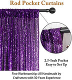 4FT x 7FT Purple Sequin Backdrop | Photobooth Background | Wedding & Event Decor | Rustic & Elegant Sequin, alternate view 3