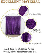 4FT x 7FT Purple Sequin Backdrop | Photobooth Background | Wedding & Event Decor | Rustic & Elegant Sequin, alternate view 4