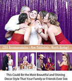 4FT x 7FT Purple Sequin Backdrop | Photobooth Background | Wedding & Event Decor | Rustic & Elegant Sequin, alternate view 6