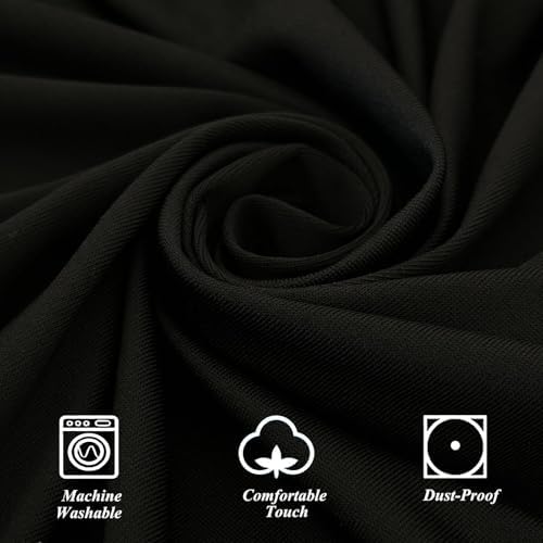 4Pack Black Cocktail Table Tablecloth 32"x 43" Cocktail Table Covers, alternate view 5