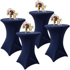 4Pack Cocktail Table Covers 32x43Inch Navy Blue Cocktail Table Tablecloths in 32x43Inch in Navy Blue