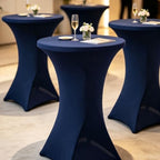 4Pack Cocktail Table Covers 32x43Inch Navy Blue Cocktail Table Tablecloths in 32x43Inch in Navy Blue, alternate view 2