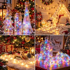 4Pack Fairy Lights Battery Twinkle Lights Remote Warm White & Multicolor in Warm White & Multicolor, alternate view 2