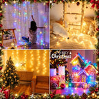 4Pack Fairy Lights Battery Twinkle Lights Remote Warm White & Multicolor in Warm White & Multicolor, alternate view 7