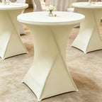 4Pack Ivory Cocktail Table Covers 32x43Inch Cocktail Table Tablecloths in 32x43Inch, alternate view 7