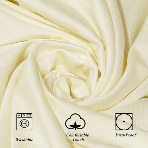 4Pack Ivory Cocktail Table Tablecloth 32"x 43" Cocktail Table Cover, alternate view 5