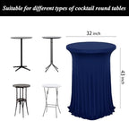 4Pack Navy Blue Cocktail Table Covers 32"x43" Cocktail Table Tablecloths, alternate view 3