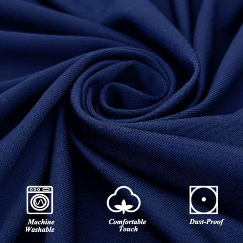 4Pack Navy Blue Cocktail Table Covers 32"x43" Cocktail Table Tablecloths, alternate view 5