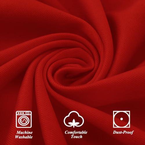 4Pack Red Cocktail Table Covers 32"x43" Cocktail Table Tablecloths Red, alternate view 4