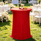4Pack Red Cocktail Table Covers 32"x43" Cocktail Table Tablecloths Red, alternate view 7