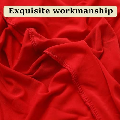 4Pack Red Cocktail Table Covers 32x43Inch Red Cocktail Table Tablecloths in 32x43Inch in Red, alternate view 5
