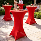 4Pack Red Cocktail Table Covers 32x43Inch Red Cocktail Table Tablecloths in 32x43Inch in Red, alternate view 7