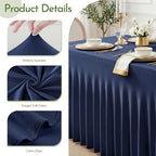 4Pack Spandex Tablecloth for 6FT Rectangle Table, Table Skirt, alternate view 3