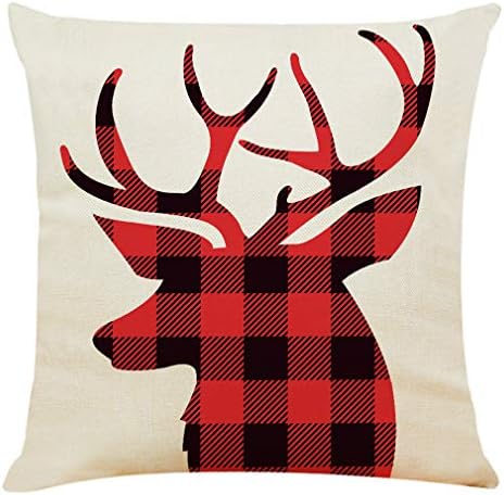4PCS 18"x18" Throw Pillow Covers for Christmas Cushion Pillow Cases, alternate view 2