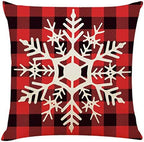 4PCS 18"x18" Throw Pillow Covers for Christmas Cushion Pillow Cases, alternate view 3