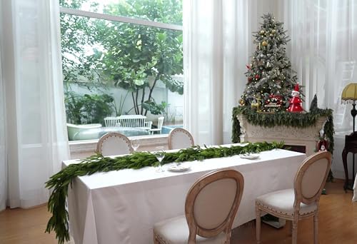 4pcs 6Ft Christmas Garlands, Real Touch Norfolk Pine Garland, Christmas Decor, alternate view 6