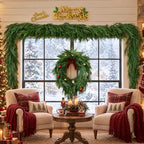4Pcs 9FT Norfolk Pine Garlands for Christmas Decorations Indoor, alternate view 3