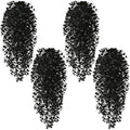 4Pcs Artificial Hanging Plants, Black Halloween Wall Decor