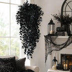 4Pcs Artificial Hanging Plants, Black Halloween Wall Decor, alternate view 2