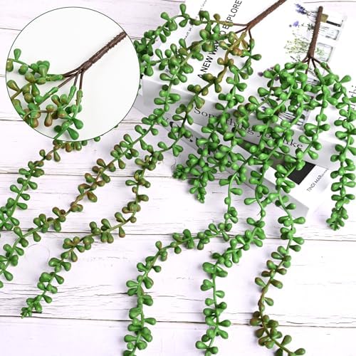 4Pcs Artificial Hanging Plants for Outdoors, Fake Vines Greenery, alternate view 5