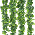 4Pcs Artificial Monstera Leaf Vines 5.6Ft Greenery Garland