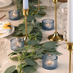 4PCS Blue Votive Candle Holders for Wedding Decorations, Tea Lights Candle Holder for Table Centerpiece, Blue, alternate view