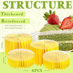 4Pcs Buffet Risers, Foldable Food Risers for Buffet Table, Acrylic Risers Display Stands, Dessert Table Display, alternate