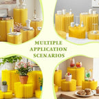 4Pcs Buffet Risers, Foldable Food Risers for Buffet Table, Acrylic Risers Display Stands, Dessert Table Display, alternate