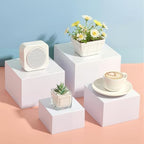 4Pcs Buffet Risers Food Risers Table Display Stand Shelf for Party Catering Dessert Collectibles Acrylic Cube, alternate view