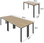 4PCS Conference Tables 8FT Computer Desk Study Writing Podcast Table for Meeting Room Conference Room for 10, alternate view