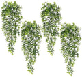 4Pcs Fake Hanging Plants Artificial Monstera Leaves Vines 28.7Inch