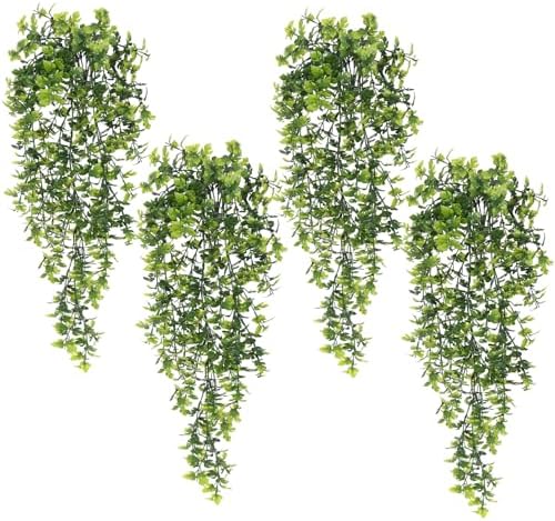 4Pcs Fake Hanging Plants Artificial Monstera Leaves Vines 28.7Inch