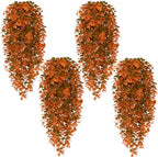 4Pcs Fake Hanging Plants, Eucalyptus Leaves Fake Vines Fall Decor
