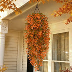 4Pcs Fake Hanging Plants, Eucalyptus Leaves Fake Vines Fall Decor, alternate view 2