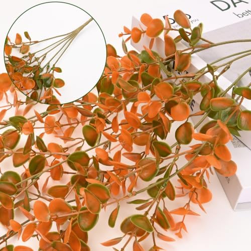 4Pcs Fake Hanging Plants, Eucalyptus Leaves Fake Vines Fall Decor, alternate view 4